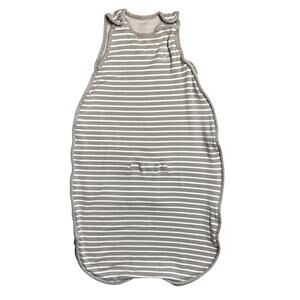 Woolino Sleep Sack Wool Cotton Baby Infant Toddler Size 2-24 Months Brown Stripe